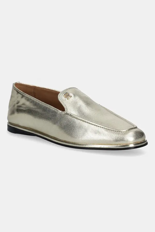 Tommy Hilfiger Usnjeni mokasini Tommy Hilfiger HILFIGER GOLD LOAFER