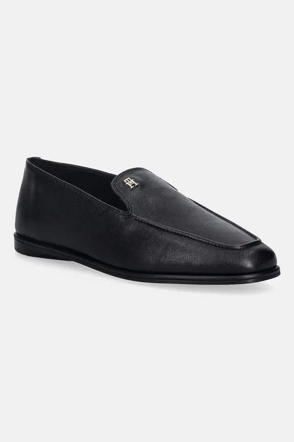 Tommy Hilfiger Usnjeni mokasini Tommy Hilfiger TH LEATHER LOAFER