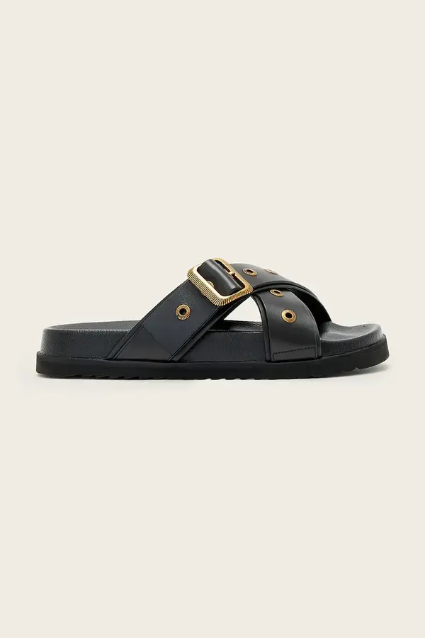 AllSaints Usnjeni natikači AllSaints Suki Western Sandal