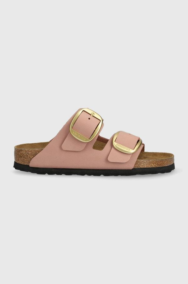 Birkenstock Usnjeni natikači Birkenstock ARIZONA BIG BUCKLE ženski, roza barva, 1024074