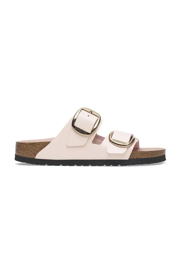 Birkenstock Usnjeni natikači Birkenstock Arizona Big Buckle ženski, roza barva, 1029392