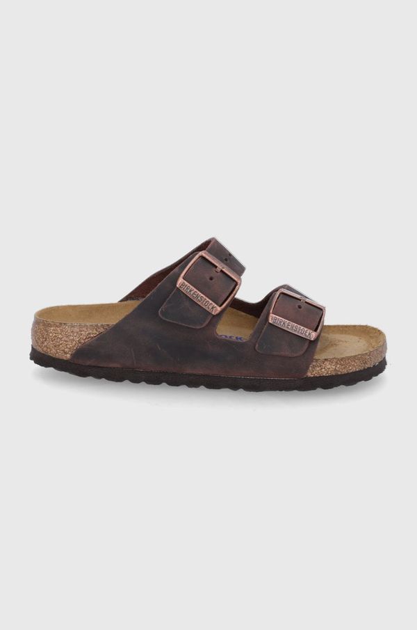 Birkenstock Usnjeni natikači Birkenstock Arizona žensko,