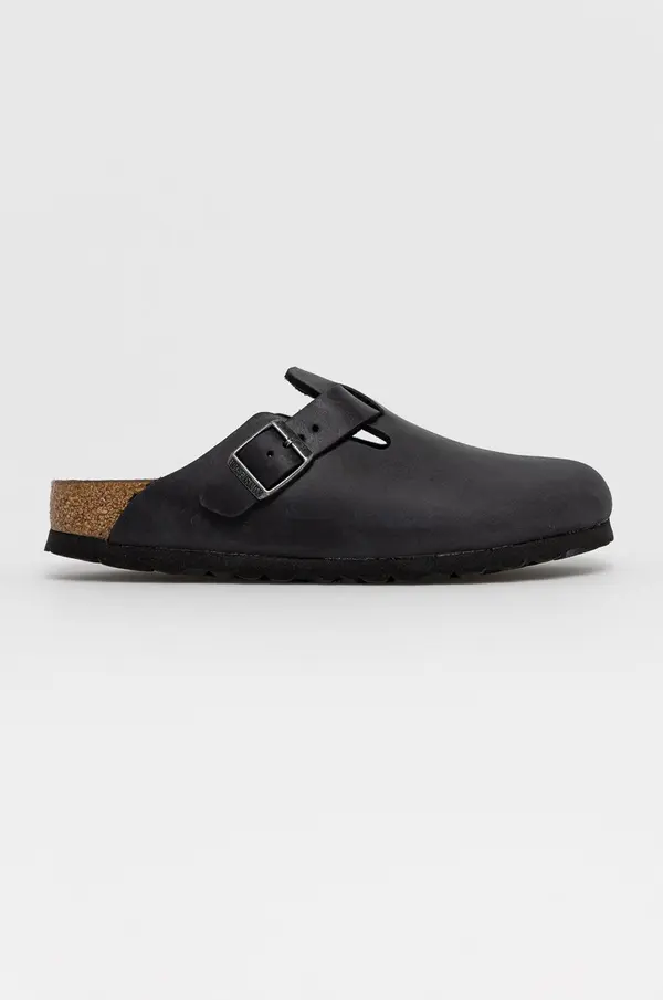 Birkenstock Usnjeni natikači Birkenstock Boston