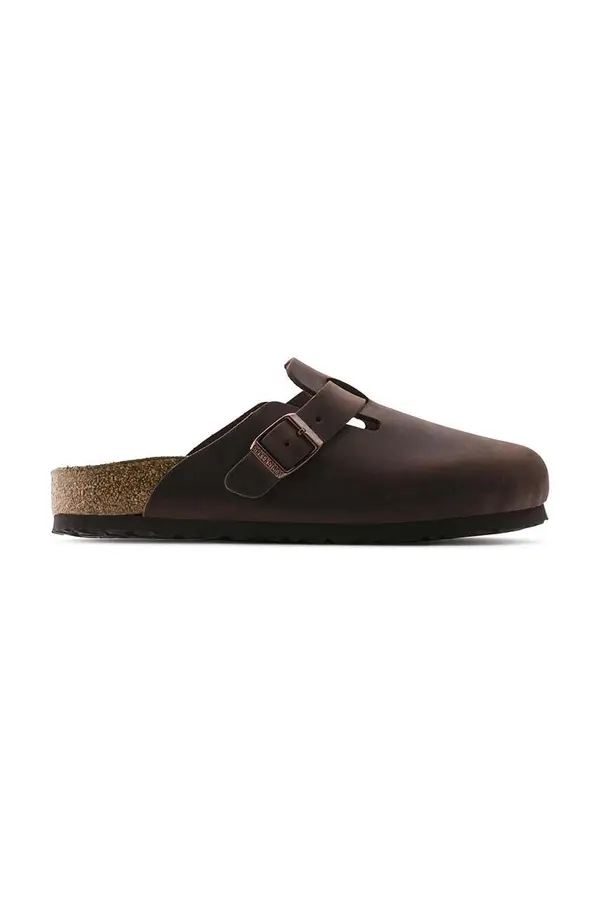 Birkenstock Usnjeni natikači Birkenstock Boston SFB