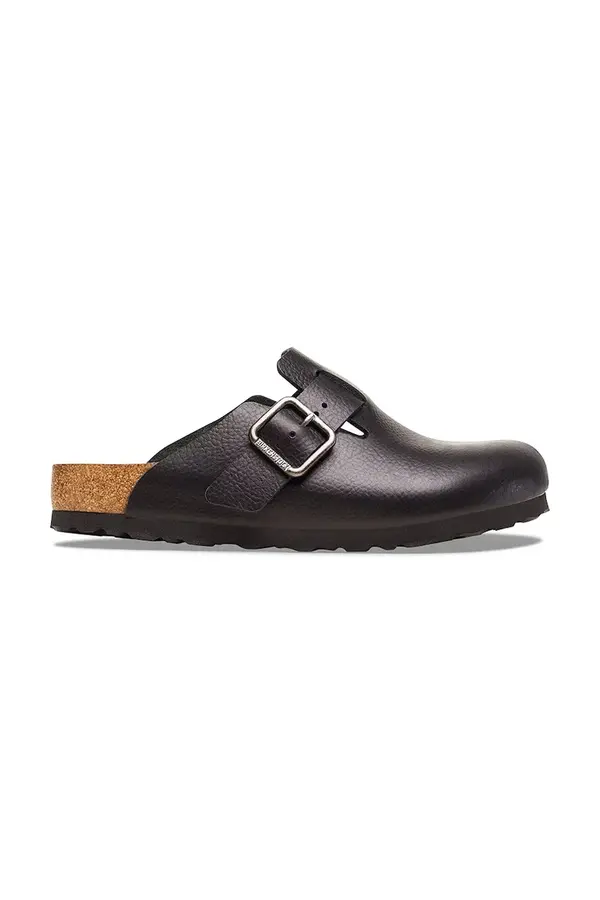 Birkenstock Usnjeni natikači Birkenstock Boston Vintage Wood Wire Buckle