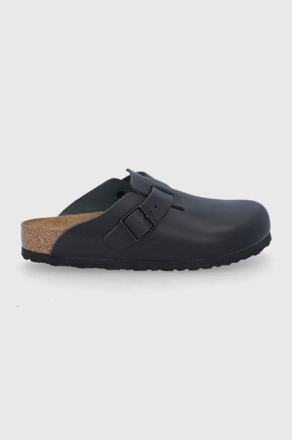 Birkenstock Usnjeni natikači Birkenstock Boston ženski