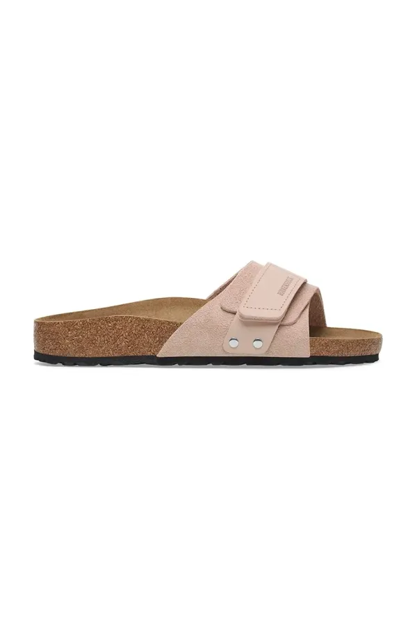 Birkenstock Usnjeni natikači Birkenstock Oita ženski, roza barva, 1029281