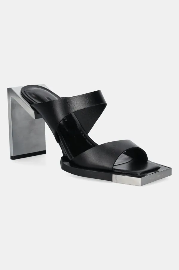 HELIOT EMIL Usnjeni natikači Heliot Emil ženski, črna barva, PRESS25_W_17_003_BLK01_CO