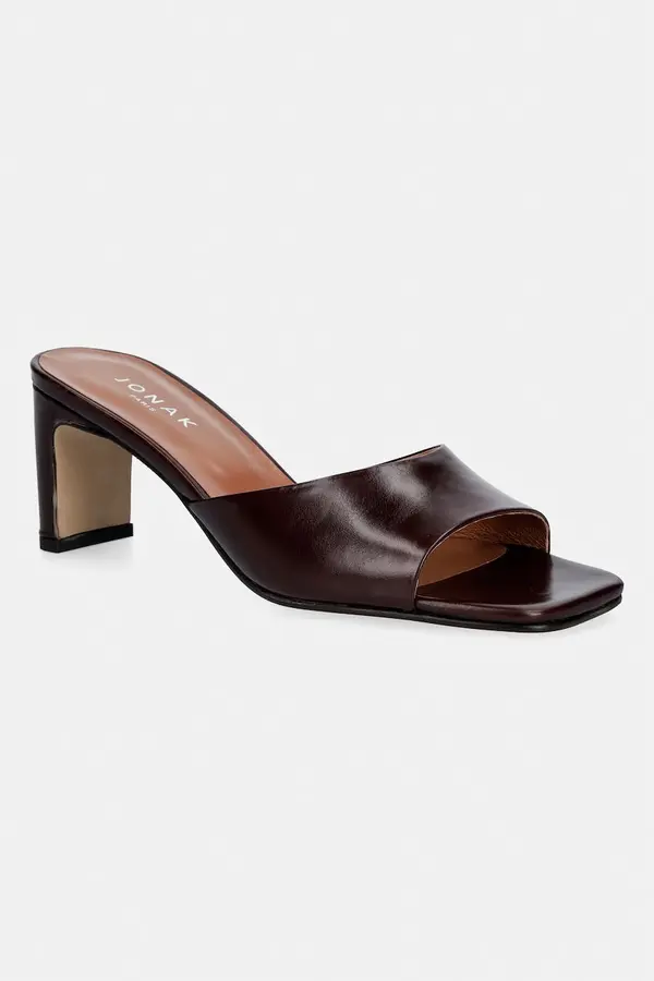 Jonak Usnjeni natikači Jonak DERIVE CUIR Marron foncé
