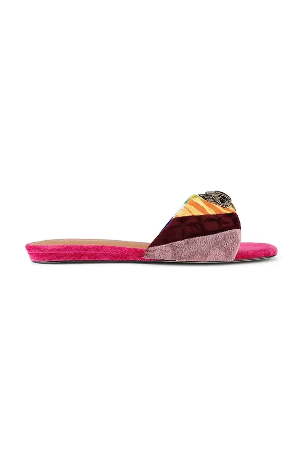 Kurt Geiger London Usnjeni natikači Kurt Geiger London Kensington Flat Sandal
