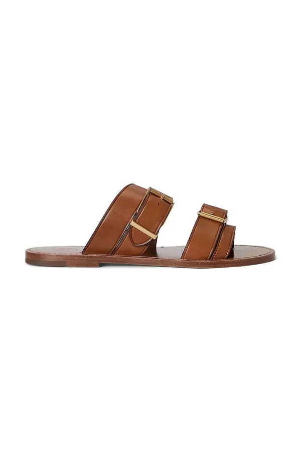Polo Ralph Lauren Usnjeni natikači Polo Ralph Lauren Bkle Slide