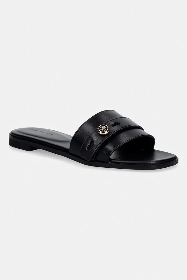 Tory Burch Usnjeni natikači Tory Burch Romy Slide
