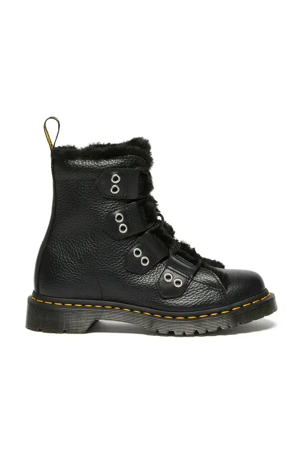 Dr. Martens Usnjeni nizki škornji Dr. Martens 1460 LTT Fur Lined