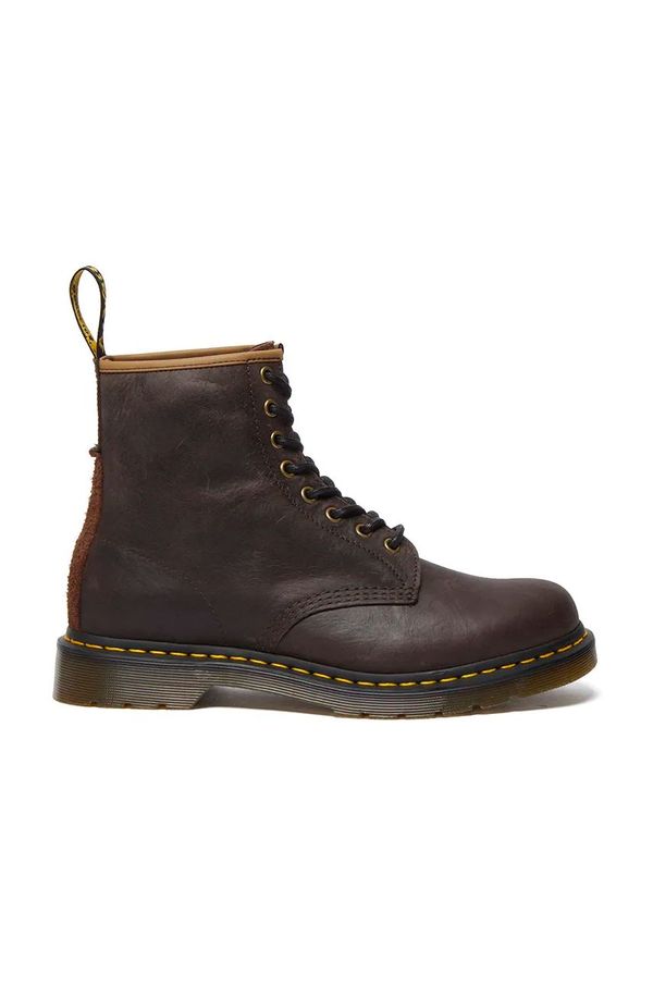 Dr. Martens Usnjeni nizki škornji Dr. Martens 1460 moški, rjava barva, DM31871201