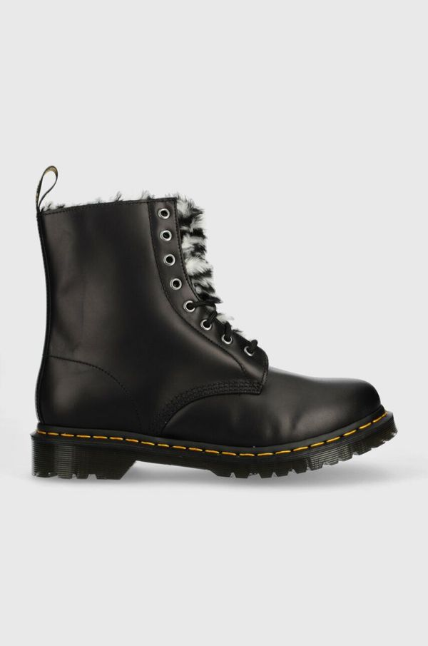 Dr. Martens Usnjeni nizki škornji Dr. Martens 1460 Serena ženski, črna barva, DM27787001