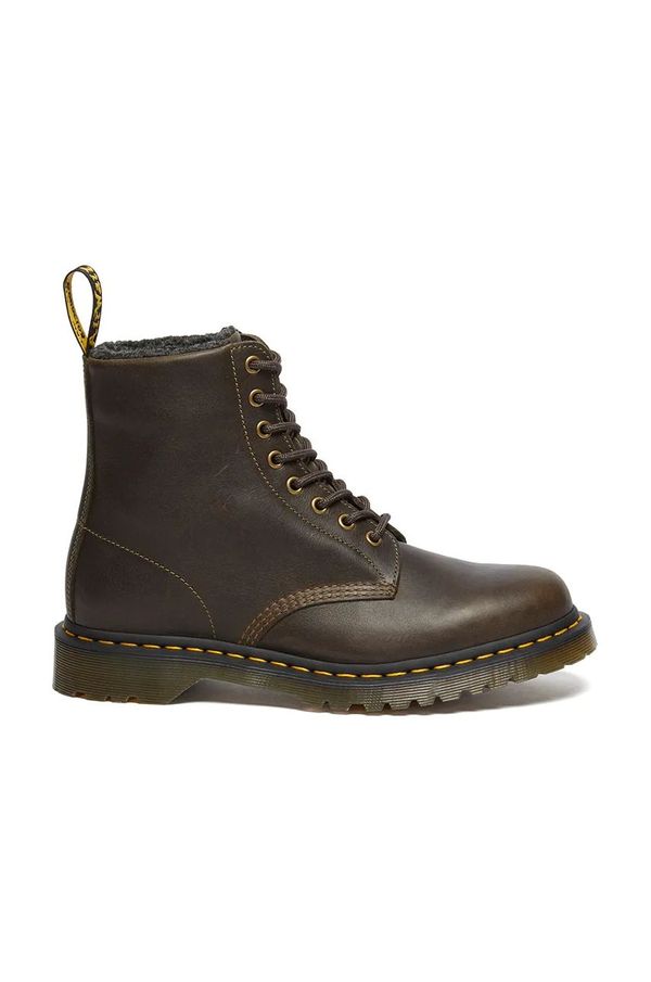 Dr. Martens Usnjeni nizki škornji Dr. Martens 1460 Wl ženski, rjava barva, DM31873538