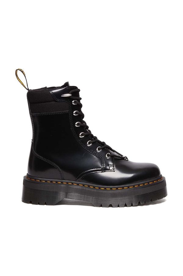 Dr. Martens Usnjeni nizki škornji Dr. Martens Jadon Hardware II ženski, črna barva, DM30932001