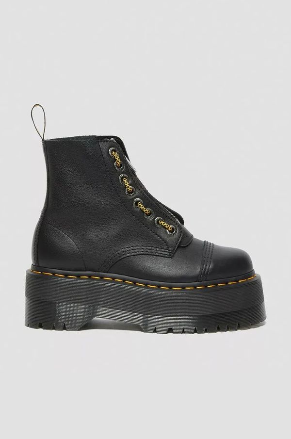 Dr. Martens Usnjeni nizki škornji Dr. Martens Sinclair Max ženski, črna barva, DM27358001