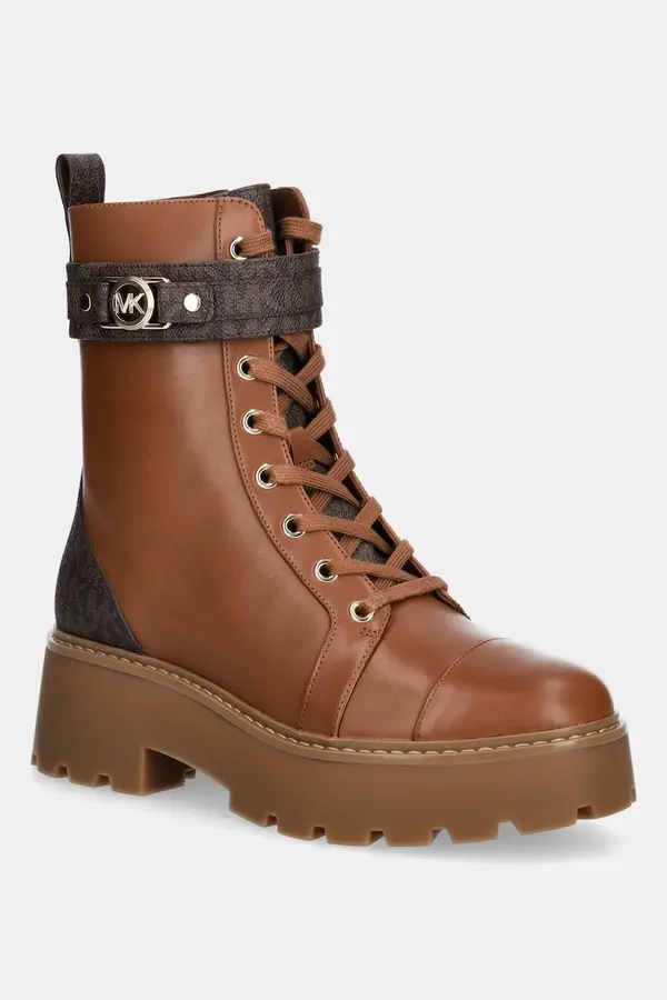 MICHAEL Michael Kors Usnjeni nizki škornji MICHAEL Michael Kors Mandy