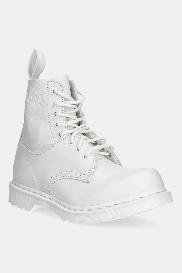 MM6 Maison Margiela Usnjeni nizki škornji MM6 Maison Margiela