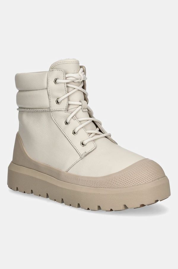 Ugg Usnjeni piščančki UGG Neumel High Weather Hybrid moški, bež barva, 1158208-BHTP