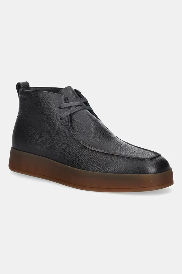 Calvin Klein Usnjeni polškornji Calvin Klein HYBRID CUP APRON BOOT LTH