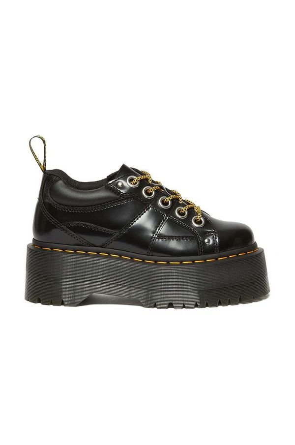 Dr. Martens Usnjeni polškornji Dr. Martens 5i Quad Max ženski, črna barva, DM31423001