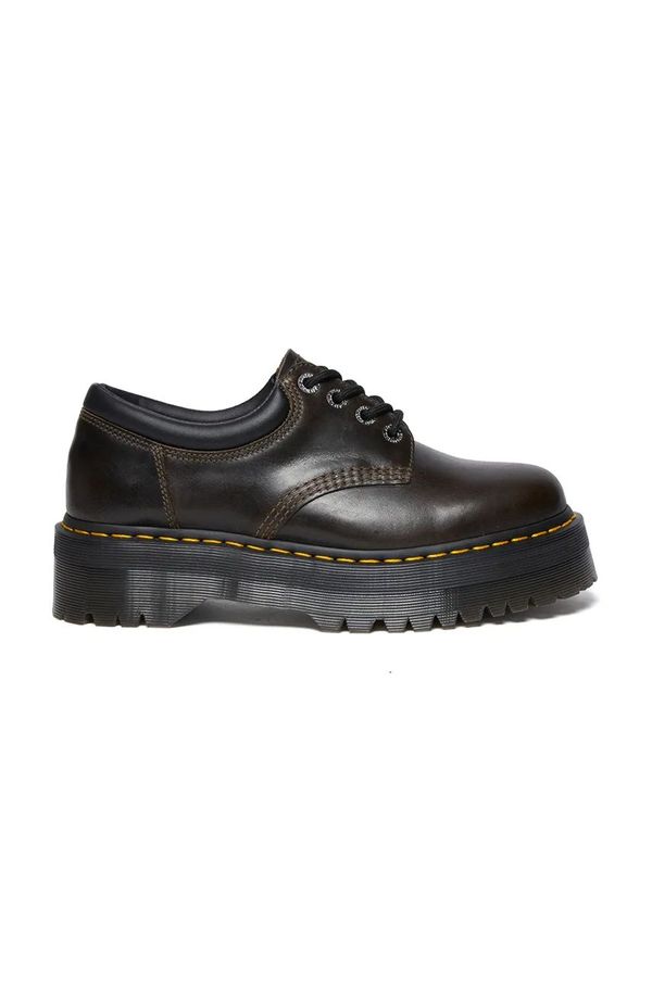 Dr. Martens Usnjeni polškornji Dr. Martens 8053 Quad rjava barva, DM32011302