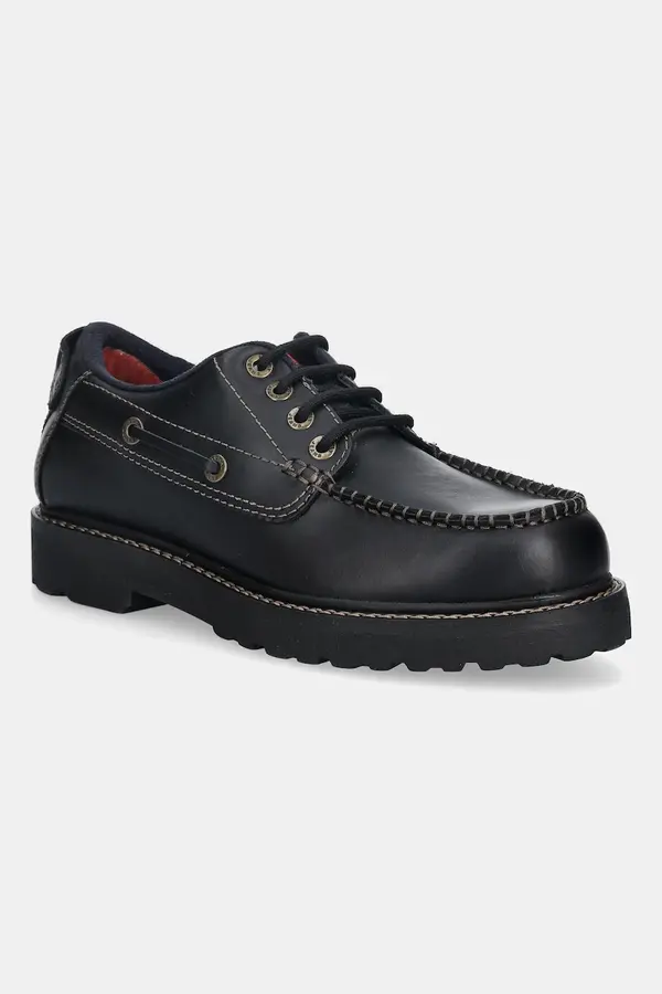 Tommy Jeans Usnjeni polškornji Tommy Jeans ARCHIVE 01 BOAT SHOE LEATHER