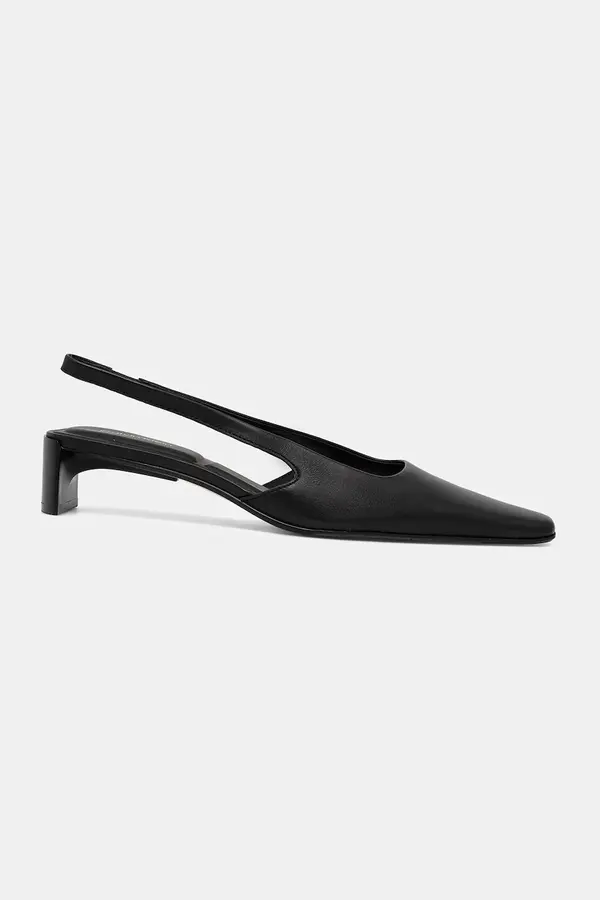 Calvin Klein Usnjeni salonarji Calvin Klein SET BACK HEEL PUMP SLINGBACK LTH