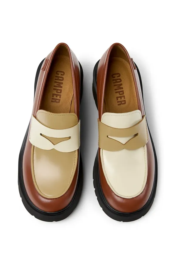 Camper Usnjeni salonarji Camper TWS rjava barva, K201425-029