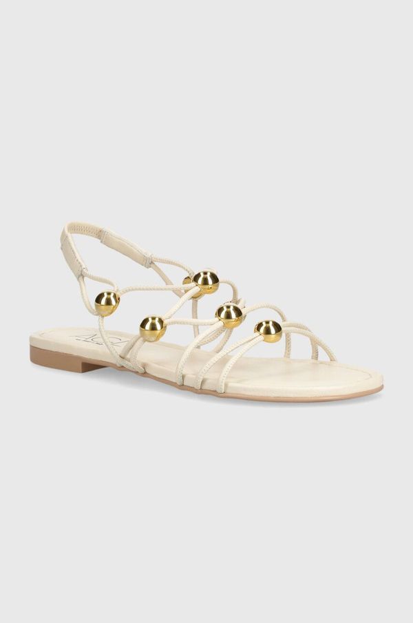 AGL Usnjeni sandali AGL SUMMER ženski, bež barva, D656081PHSOFTY0119