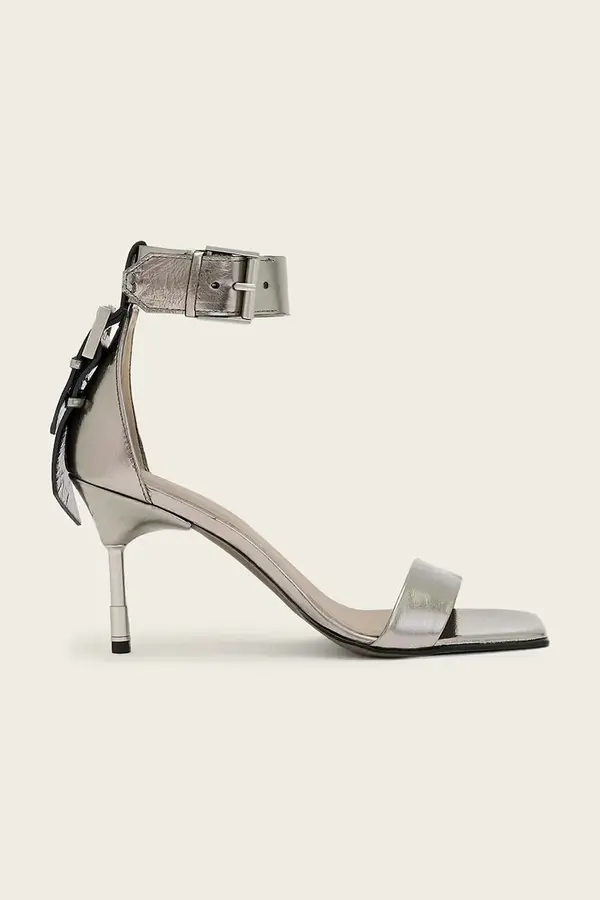 AllSaints Usnjeni sandali AllSaints Noir Mid Sandal