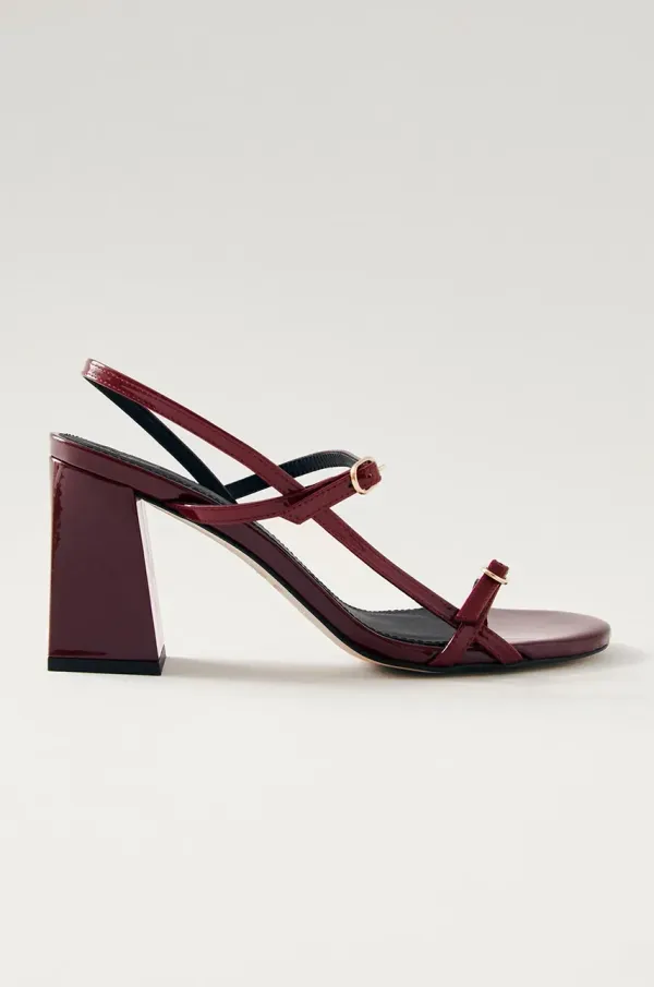 Alohas Usnjeni sandali Alohas Elyn bordo barva, S100703-01