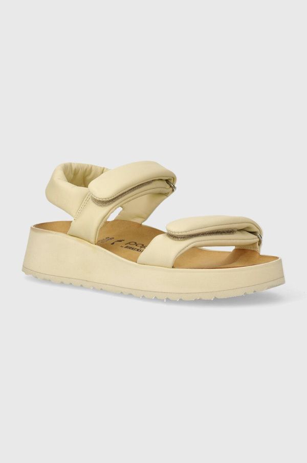 Birkenstock Usnjeni sandali Birkenstock BIRKENSTOCK X PAPILLIO Theda ženski, bež barva, 1026942