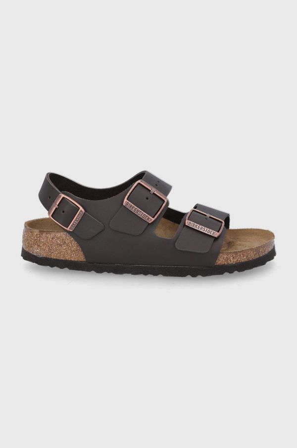 Birkenstock Usnjeni sandali Birkenstock Milano žensko,