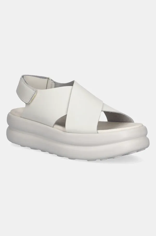 Camper Usnjeni sandali Camper Pelotas Flota Up ženski, bela barva, K201727-002