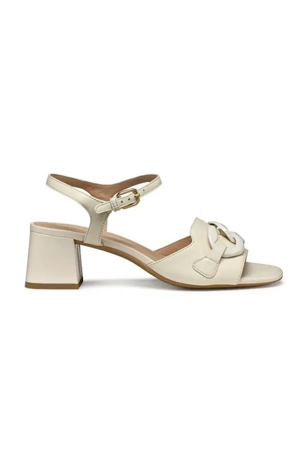 Geox Usnjeni sandali Geox D NEW ERAKLIA 50 T bež barva, D55YQC 000TU C1122