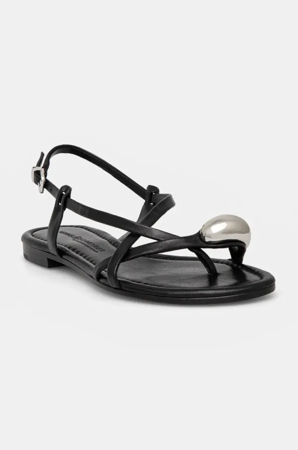 Kennel & Schmenger Usnjeni sandali Kennel & Schmenger Elle ženski, črna barva, 51-95100