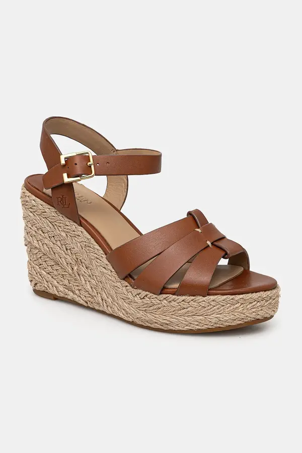 Lauren Ralph Lauren Usnjeni sandali Lauren Ralph Lauren Soffia Espdr