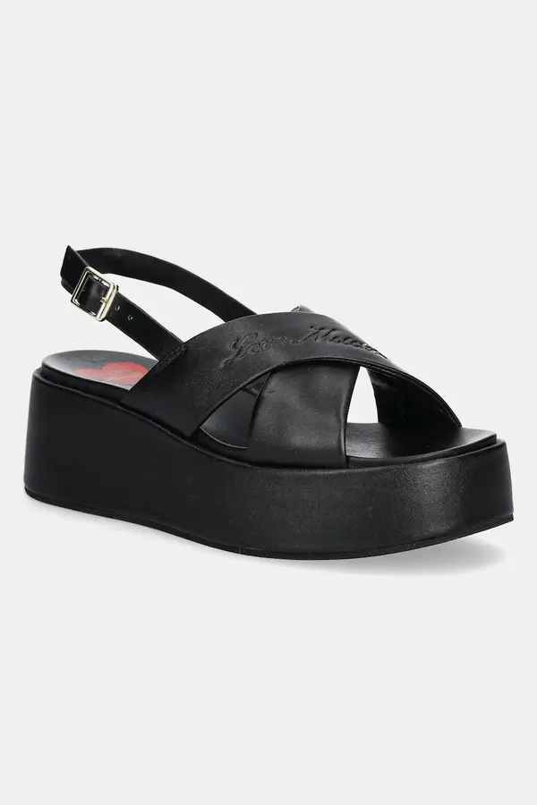 Love Moschino Usnjeni sandali Love Moschino