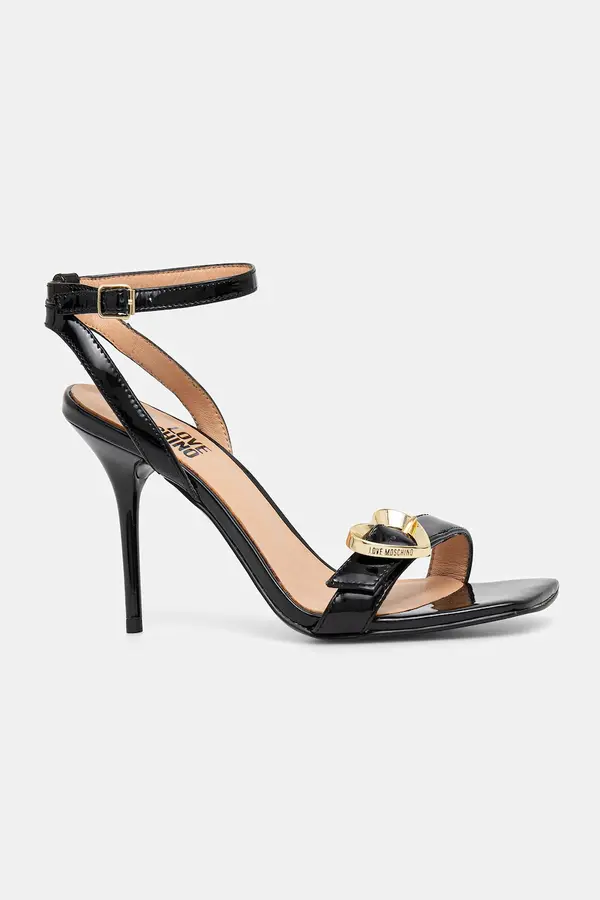 Love Moschino Usnjeni sandali Love Moschino