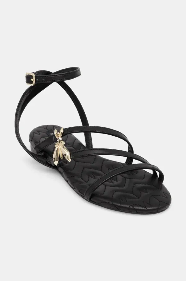 Patrizia Pepe Usnjeni sandali Patrizia Pepe ženski, črna barva, 8X0095 L048 K103