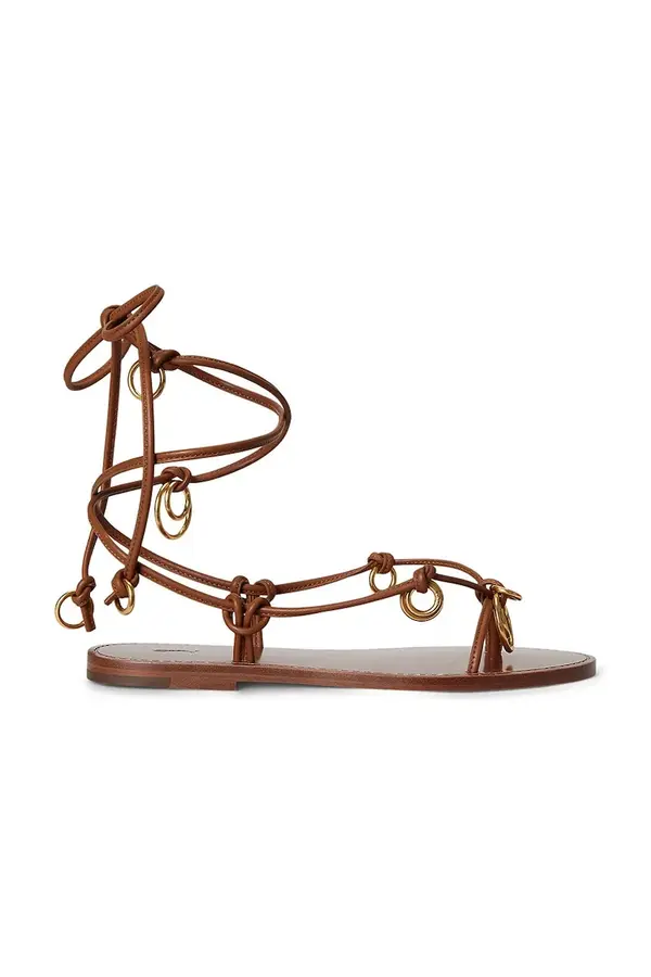 Polo Ralph Lauren Usnjeni sandali Polo Ralph Lauren Rng Wrp Sandal