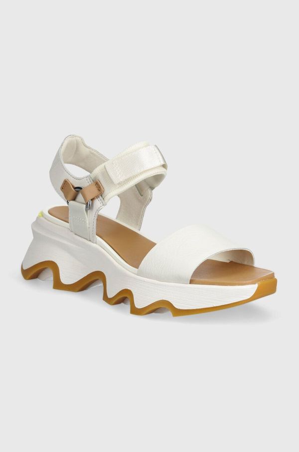 Sorel Usnjeni sandali Sorel KINETIC IMPACT Y-STRAP H ženski, bela barva, 2030461125