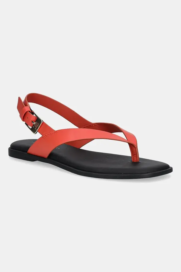 Tommy Hilfiger Usnjeni sandali Tommy Hilfiger COLOR BLOCK THONG FLAT SANDAL