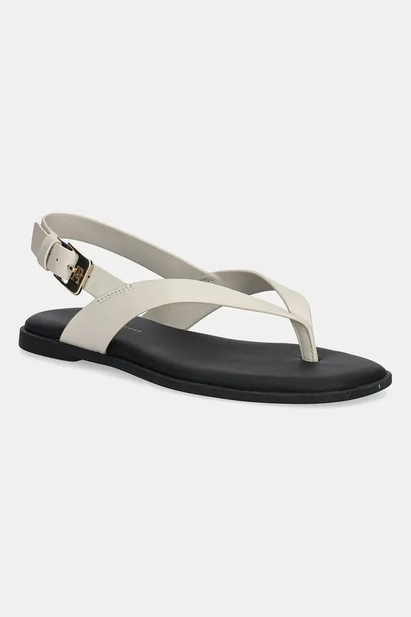 Tommy Hilfiger Usnjeni sandali Tommy Hilfiger COLOR BLOCK THONG FLAT SANDAL