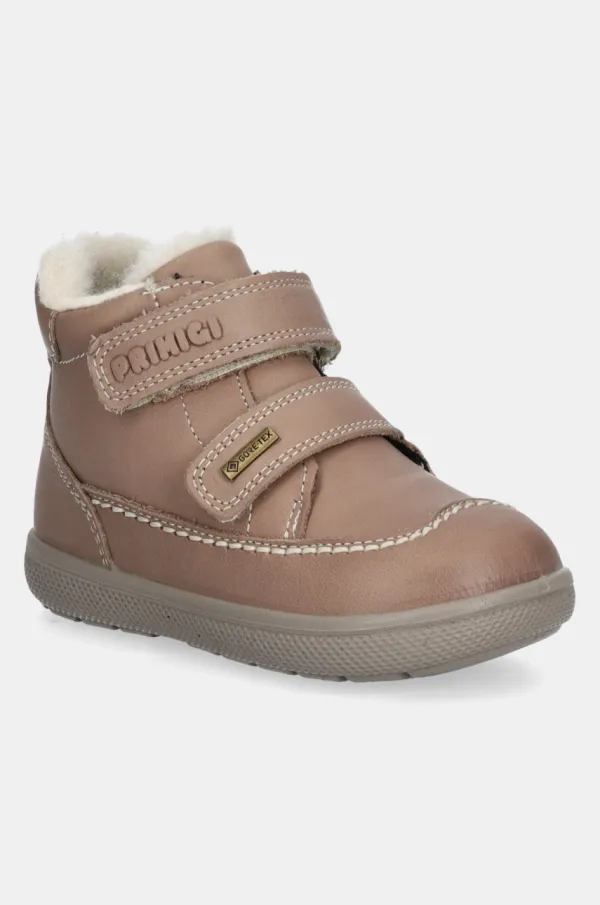 Primigi Usnjeni zimski čevlji Primigi bež barva, PSNGT 68502