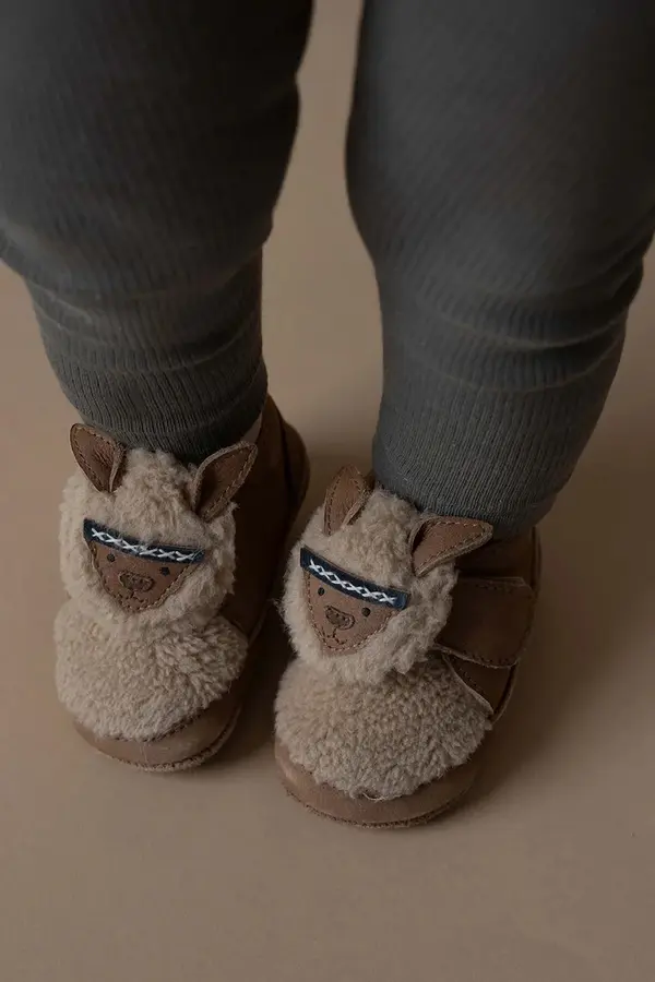 Donsje Usnjeni zimski čevlji za dojenčka Donsje Matijn Sneakers Alpaca