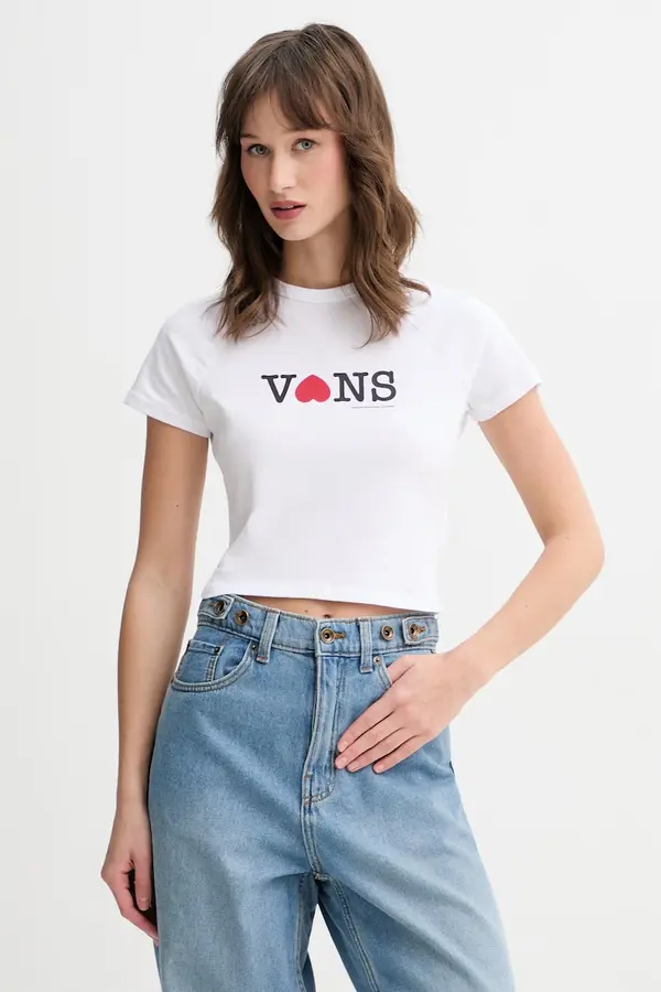 Vans Vans crop top ženski bombažen